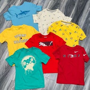 Nike Red and Blue Kids T-Shirt